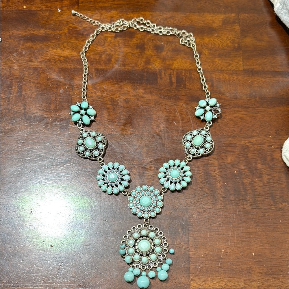Turquoise Statement Necklace 5/$25